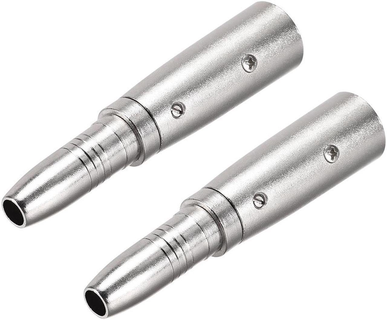 XLR  Male To 1/4inch 6.35mm Female Socket Audio Adapter for Microphone Plug in Audio Connector Mic Male Plug 2pcs