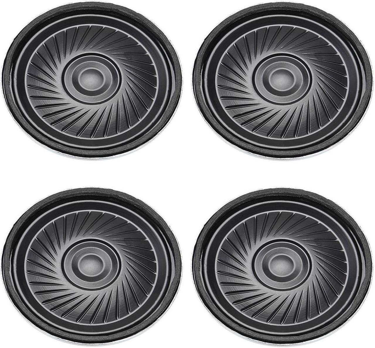 4Pcs Round Internal Magnet Speaker Loudspeaker 8 Ohm 2W 40mm Dia Metal Shell