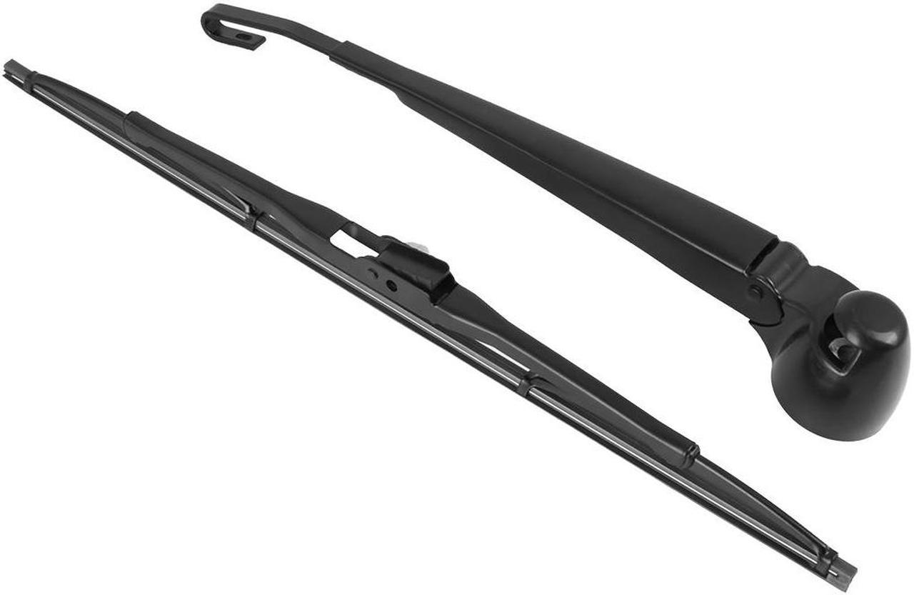 Car Rear Windshield Wiper Blade Arm Set Black 340mm 13 Inch for Volkswagen Golf GTI MK4 2004 2005 2006 2007 2008