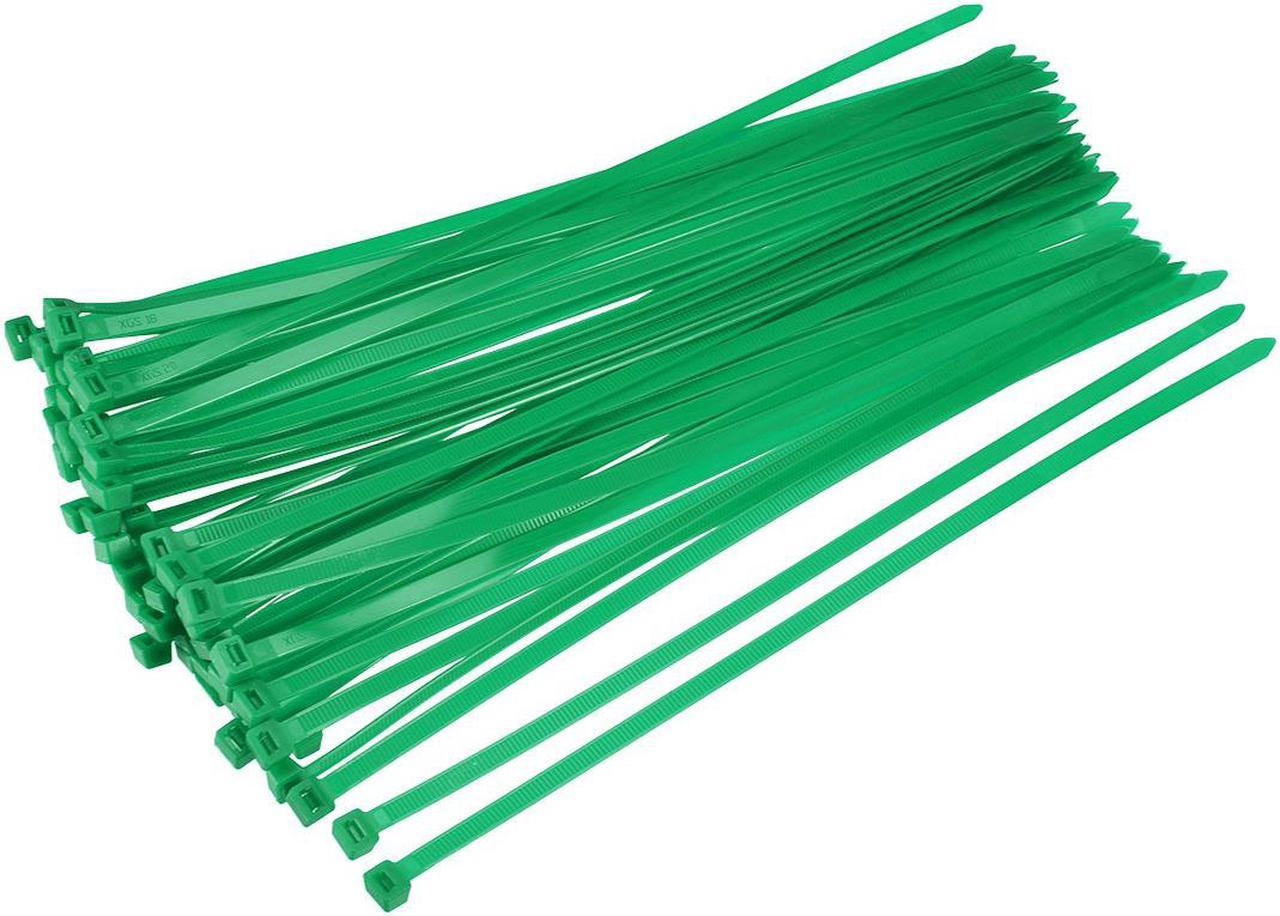 Cable Zip Ties 300mmx7.6mm Self-Locking Nylon Tie Wraps Green 60pcs