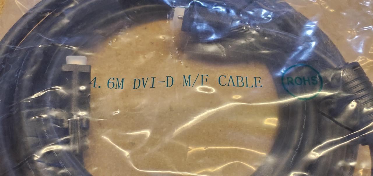 Alt view image 3 of 9 - 15ft DVI Extension Cable - Dual Link Male to Female - 2560x1600 - 15 feet DVI-D