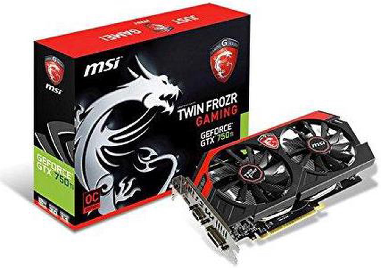 MSI N750TI TF 2GD5/OC Computer Corp. NVIDIA GeForce GTX 750 Ti Gaming OC 2GB GDDR5 VGA/DVI/HDMI PCI-Express Video Card