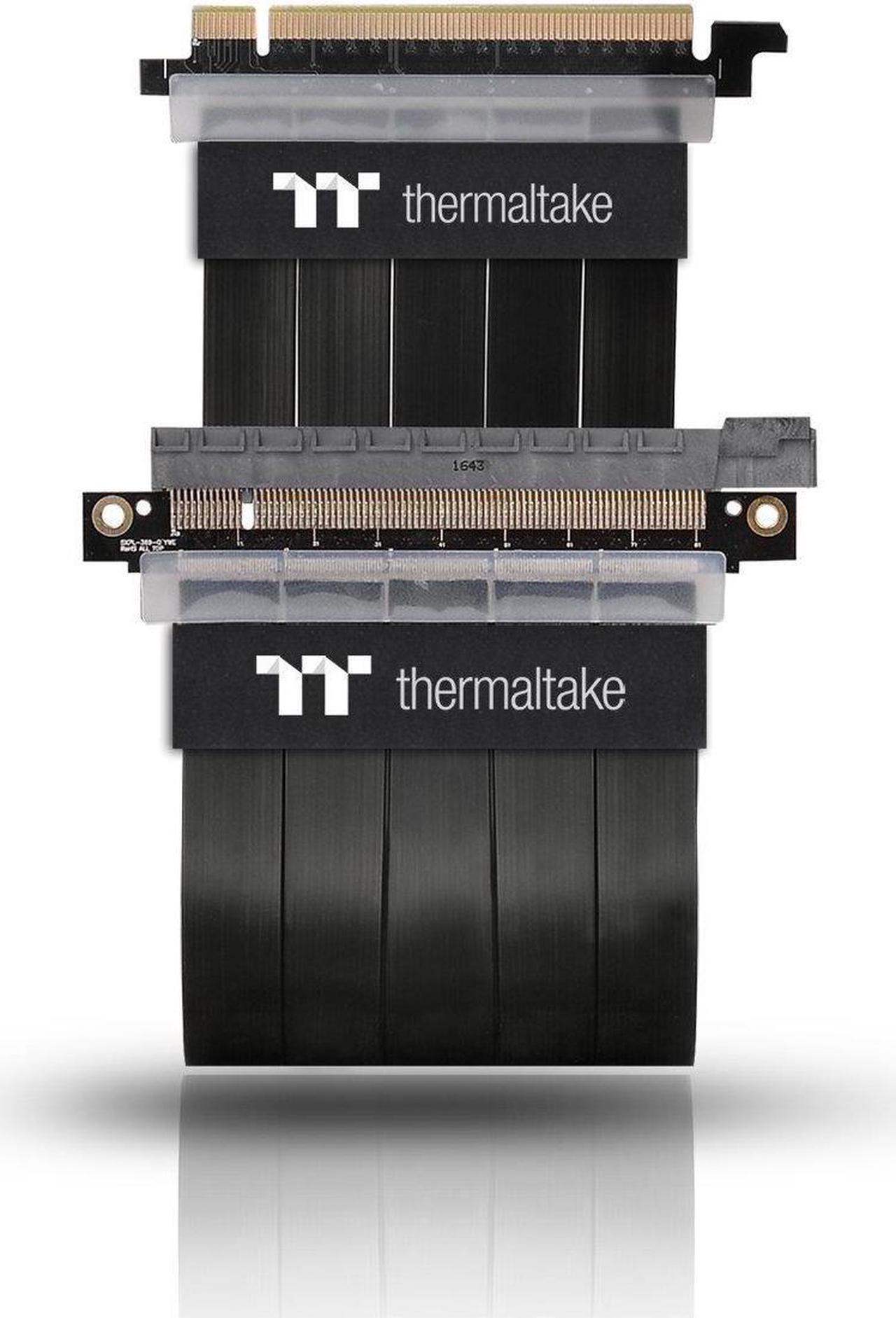Alt view image 5 of 20 - Thermaltake AC-045-CN1OTN-C1 TT Premium PCI-E x16 3.0 Extender Riser Cable 300mm Graphic Cards - Black