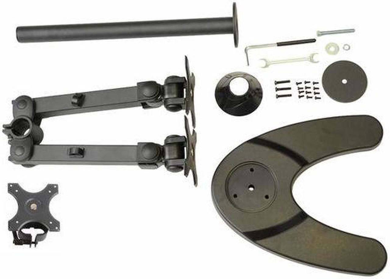 Alt view image 6 of 10 - Monmount LCD3501T Free Standing Desk Triple LCD Monitor Mount w/ Weighted Stand