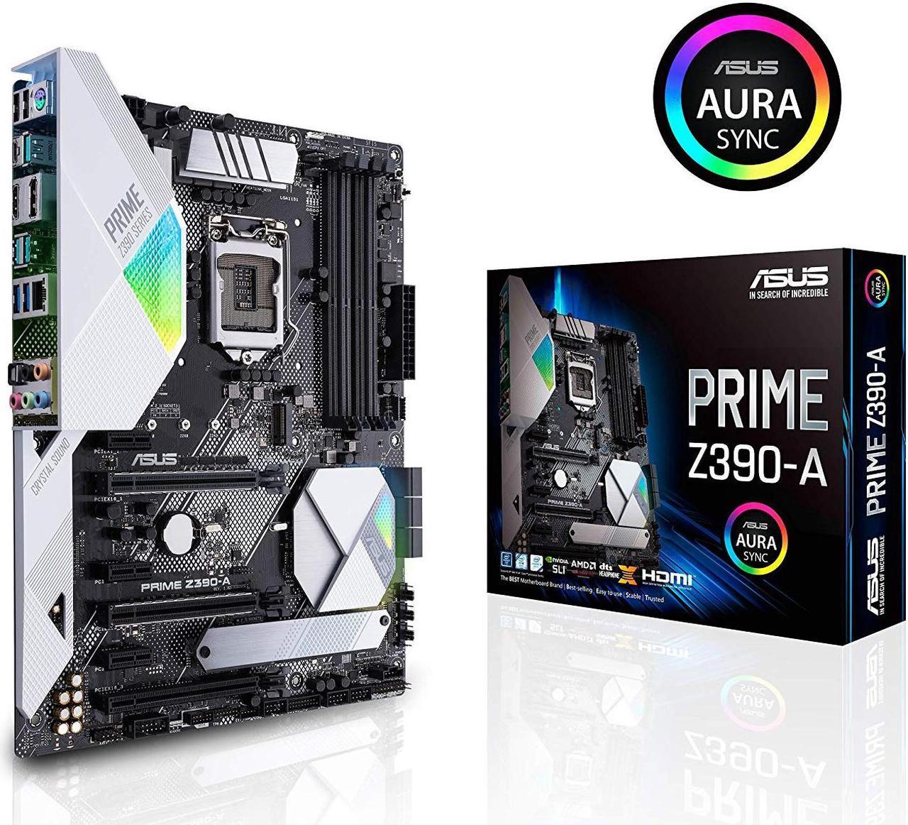 ASUS Prime Z390-A LGA 1151 (300 Series) Intel Z390 HDMI SATA 6Gb/s USB 3.1 ATX Intel Motherboard