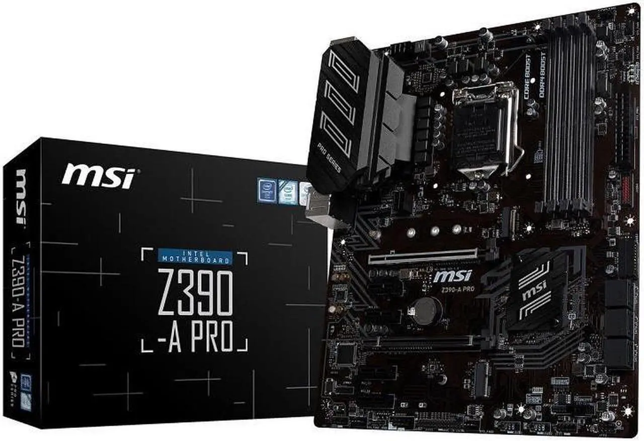 Alt view image 5 of 19 - [OB-NA] MSI Z390-A PRO LGA 1151 (300 Series) Intel Z390 SATA 6Gb/s ATX Intel Mobo
