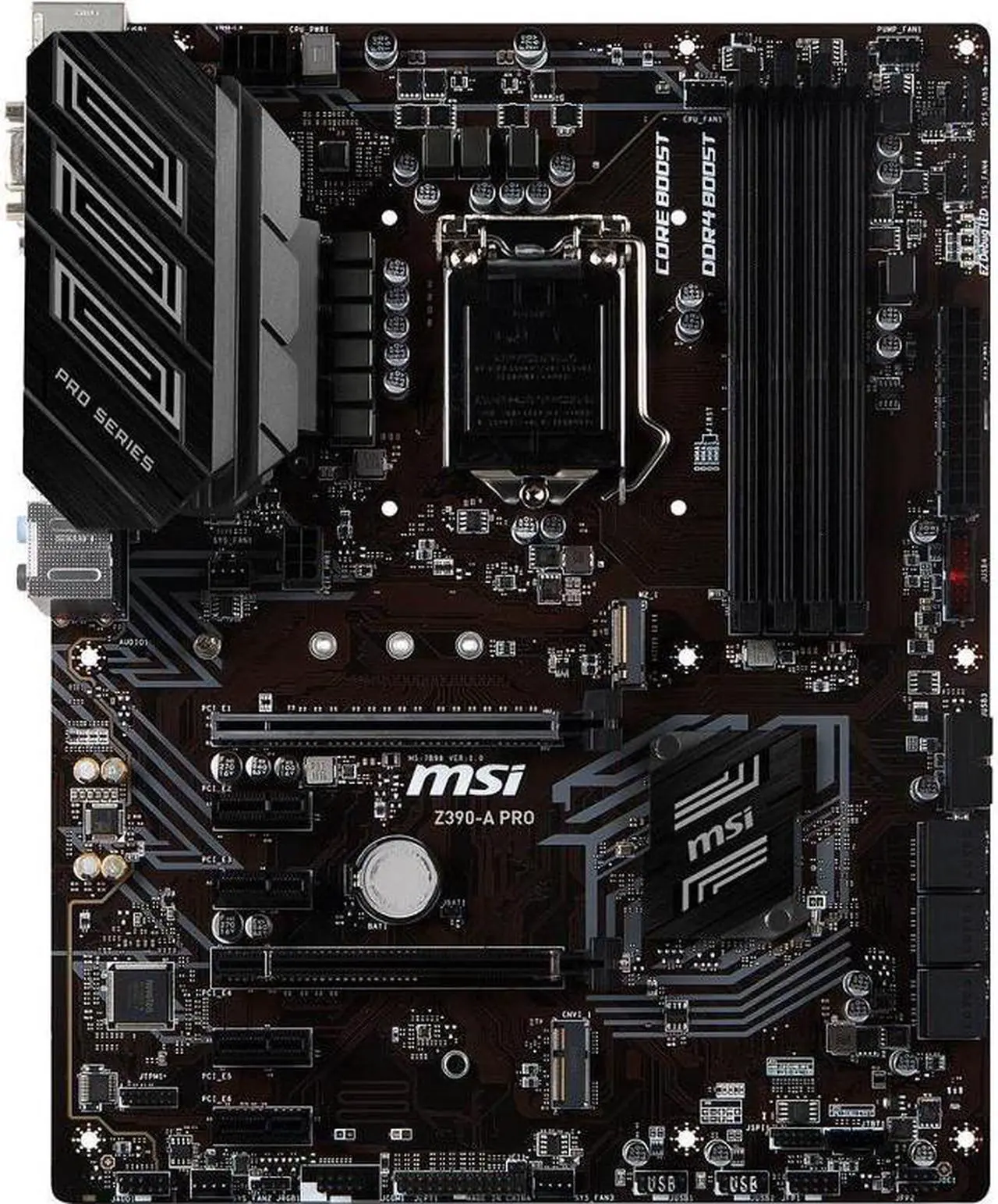 Alt view image 6 of 19 - [OB-NA] MSI Z390-A PRO LGA 1151 (300 Series) Intel Z390 SATA 6Gb/s ATX Intel Mobo