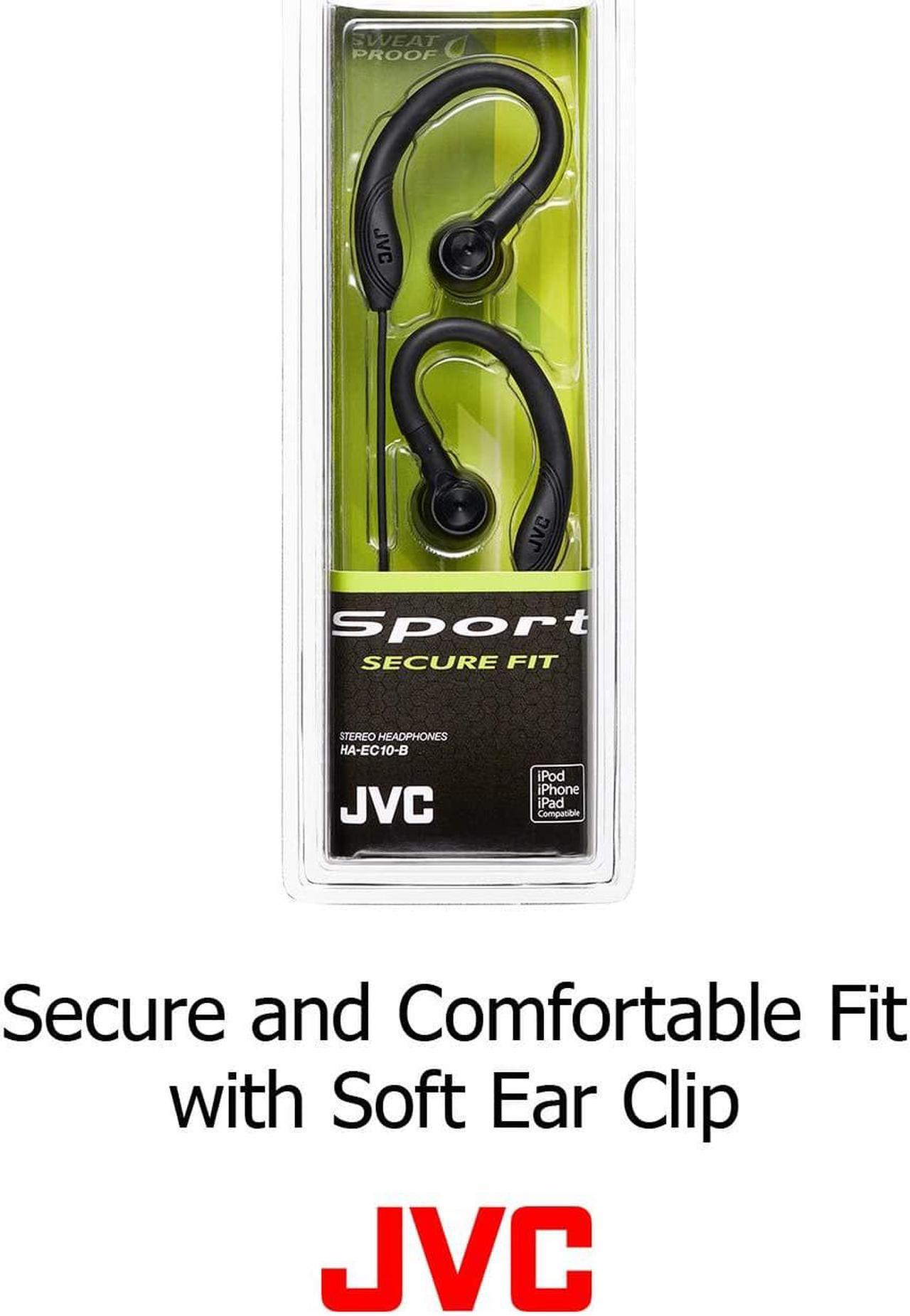 Alt view image 8 of 16 - JVC HAEC10B Entry-Level Fitness Headphones