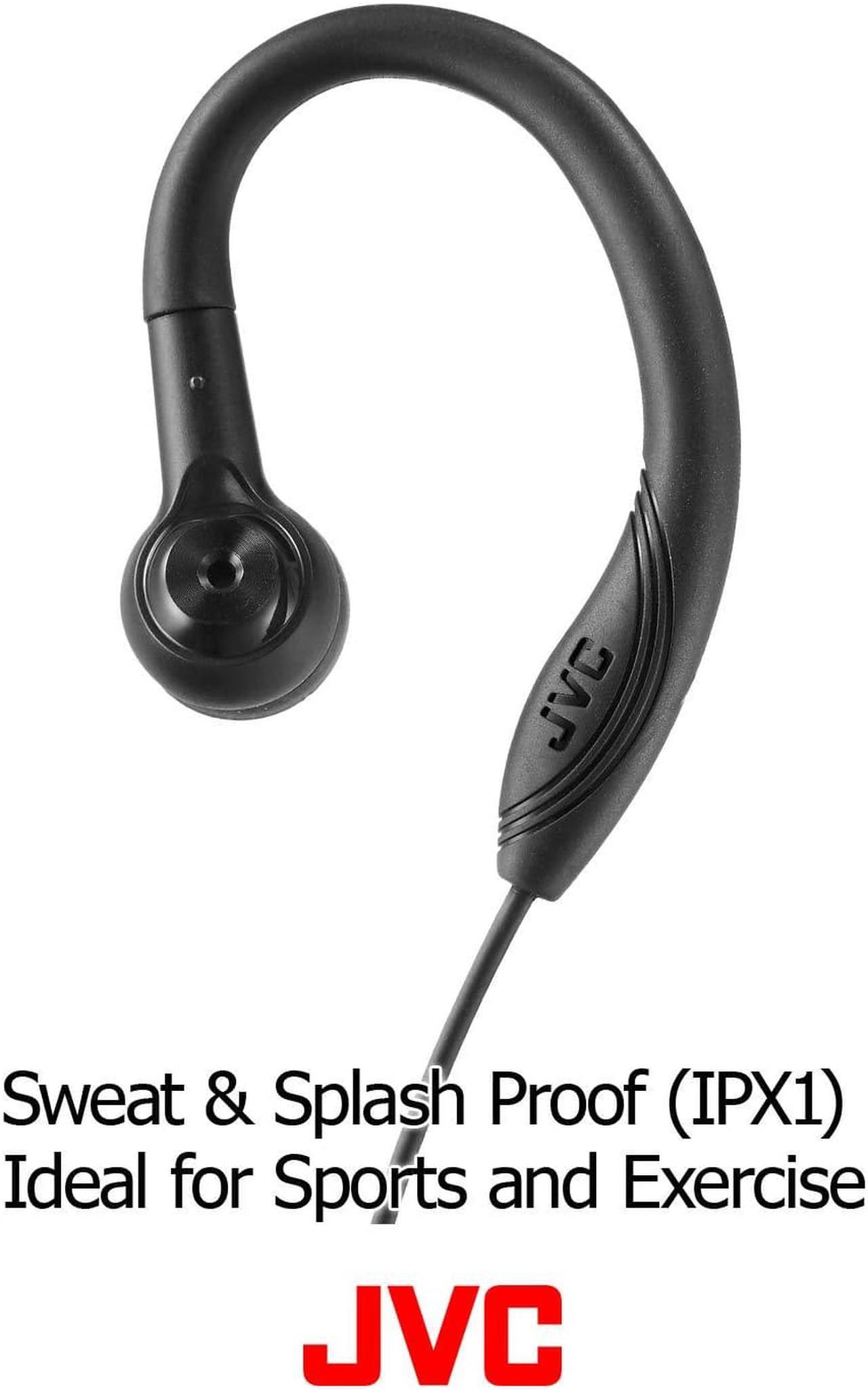 Alt view image 7 of 16 - JVC HAEC10B Entry-Level Fitness Headphones