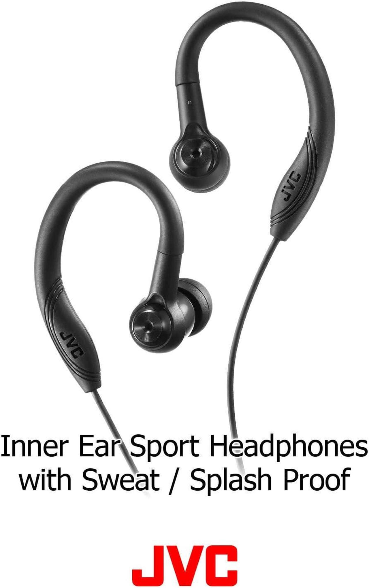 Alt view image 6 of 16 - JVC HAEC10B Entry-Level Fitness Headphones