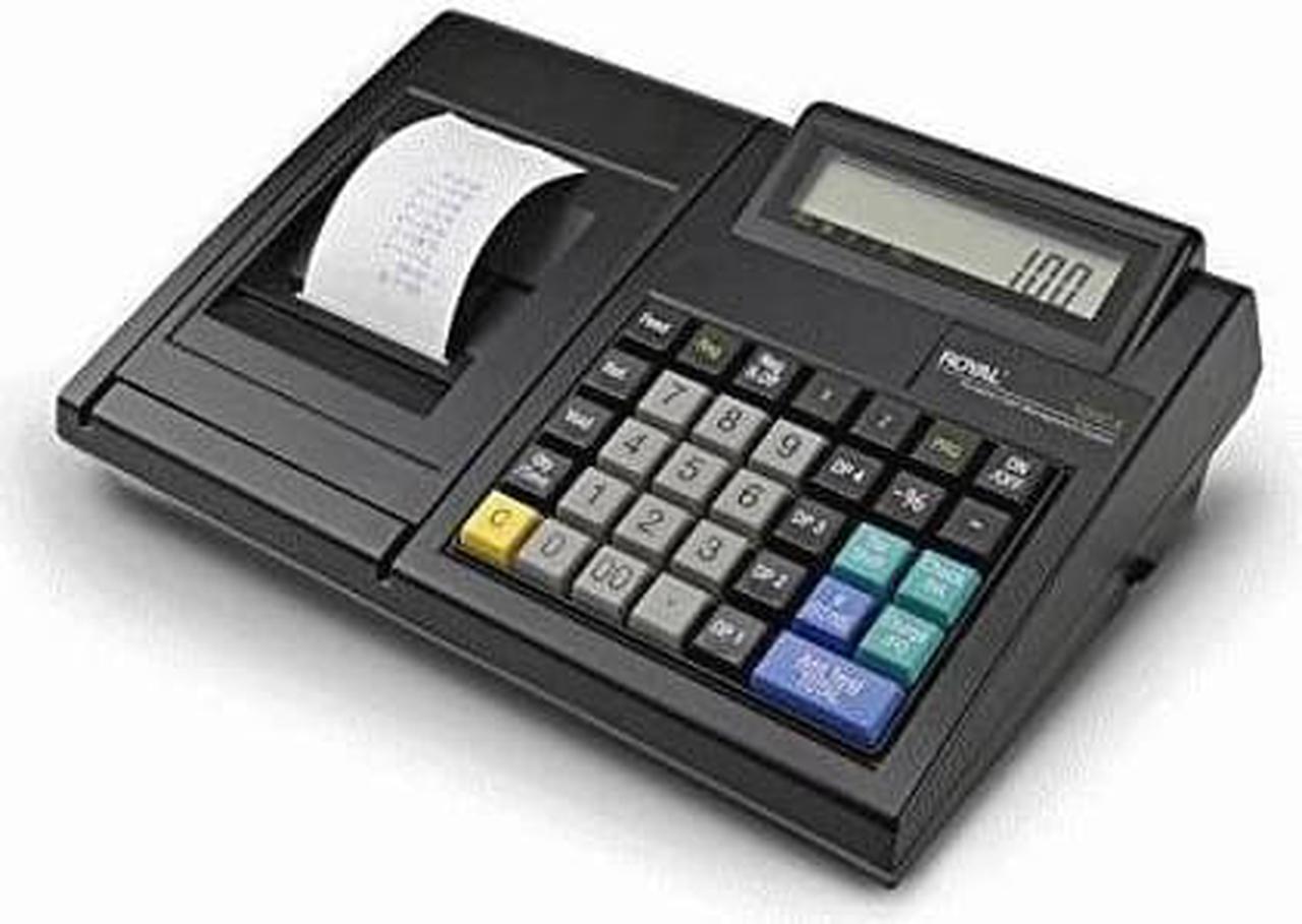 Alt view image 5 of 9 - Royal 100Cx Portable Battery/AC Powered Cash Register (82175Q) - Black
