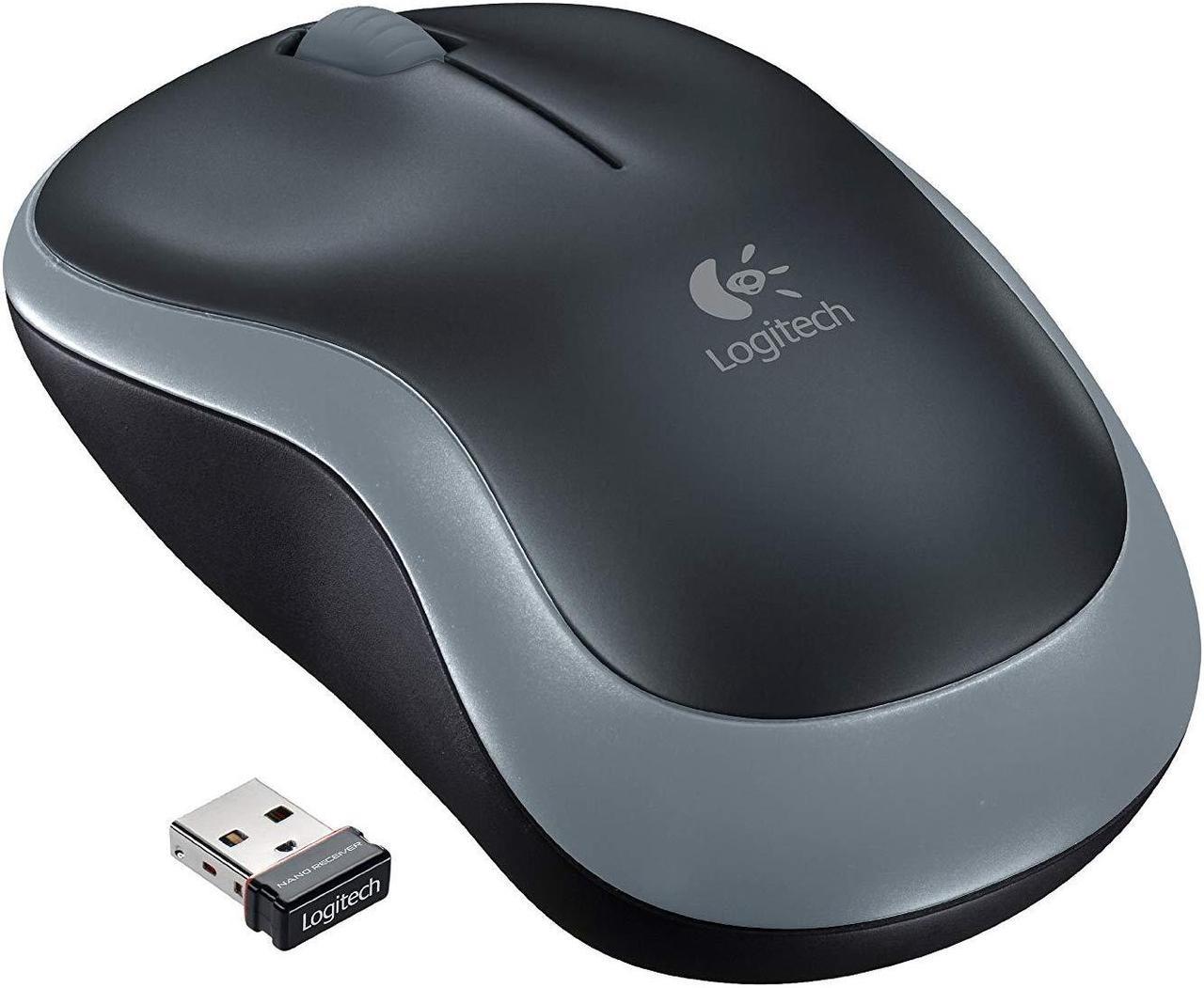 Logitech Wireless Mouse M185 - Swift Gray (910-002225)