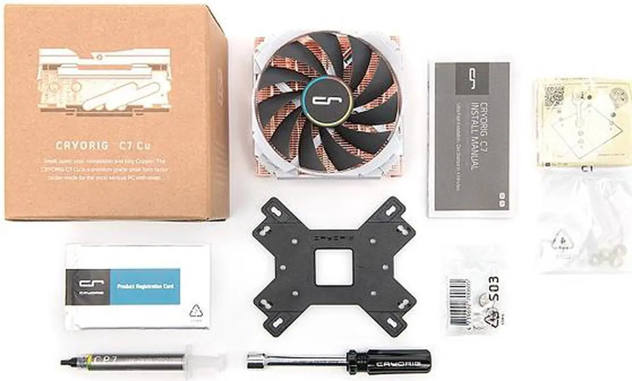 Alt view image 12 of 13 - Cryorig C7 Cu 405 CFM CPU Cooler