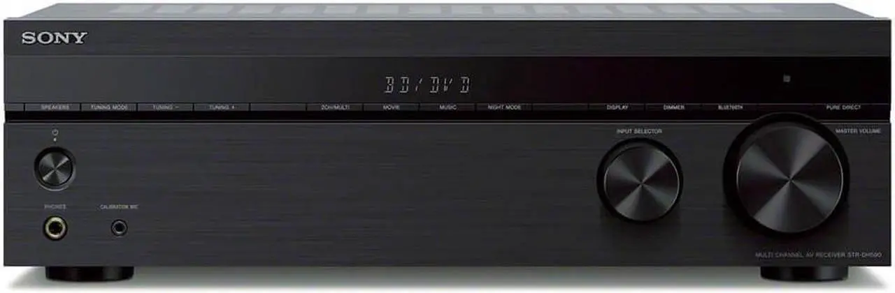 Alt view image 9 of 20 - Sony STRDH590 5.2 Channel Surround Sound Home Theater Receiver: 4K HDR AV Receiver with Bluetooth,Black