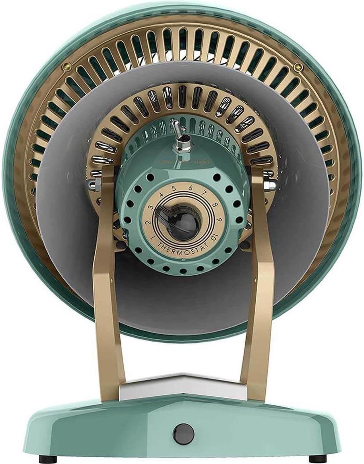 Alt view image 10 of 14 - Vornado VHeat Whole Room Vintage Home Portable Electric Space Heater, Green