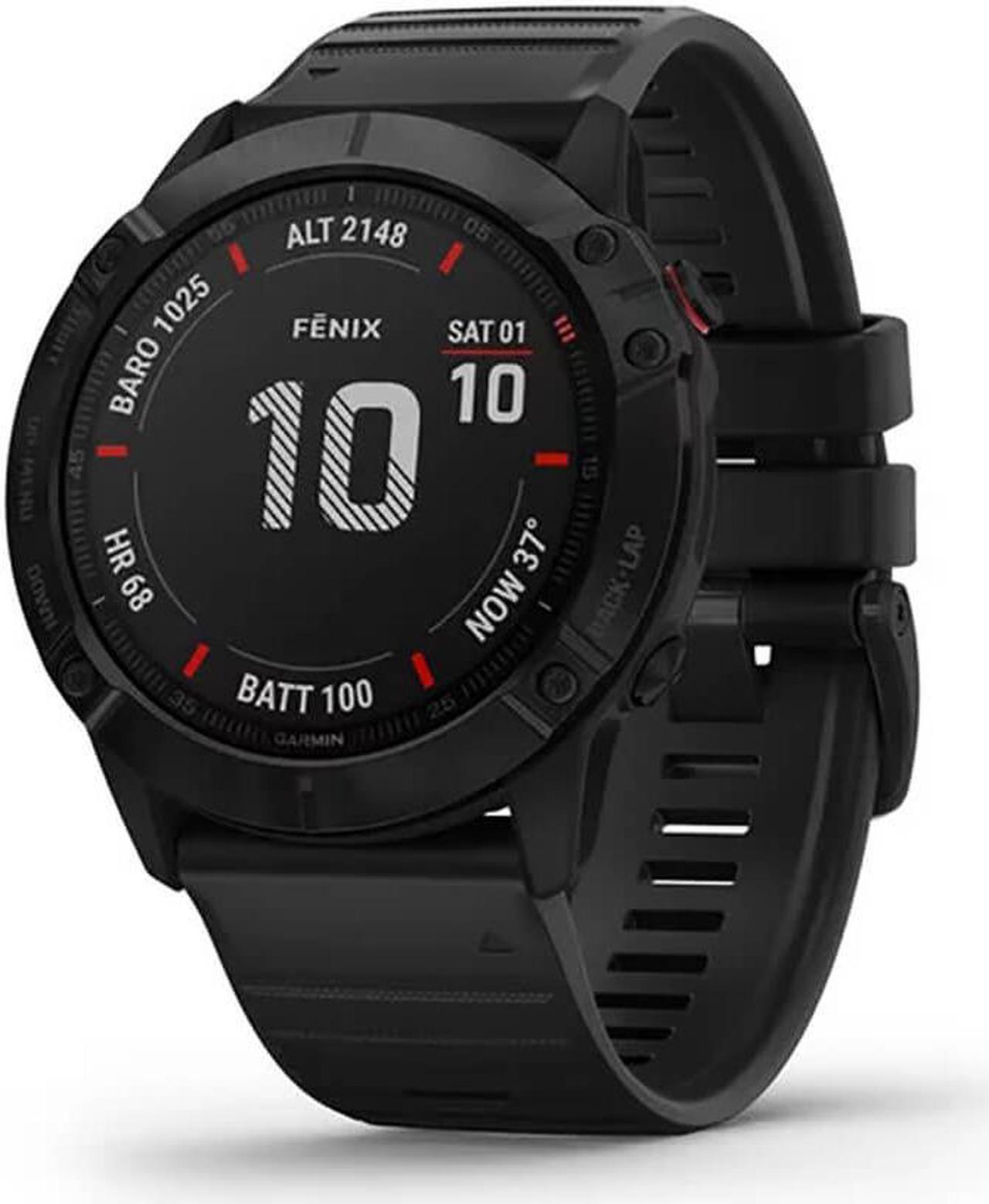 Alt view image 19 of 20 - Garmin Fenix 6X Pro, Premium Multisport GPS Watch, -Black with Black Band - (010-02157-00)