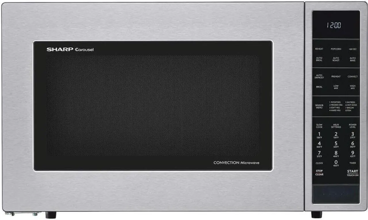 Sharp SMC1585BS 1.5 Cu. Ft. 900W Stainless Countertop Convection Microwave