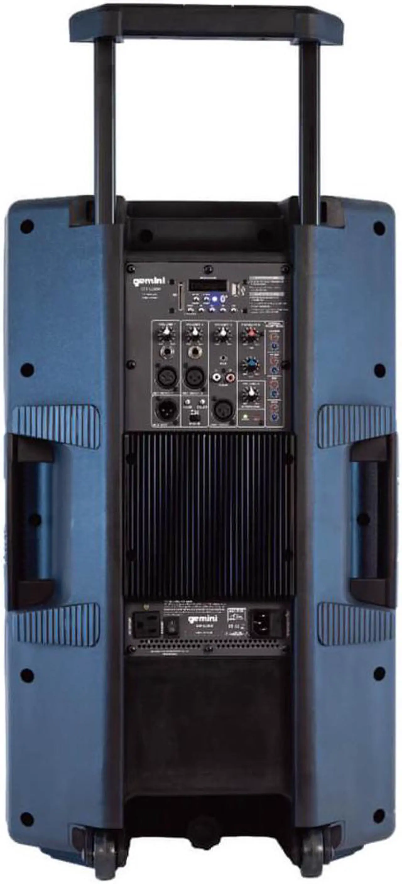 Alt view image 3 of 20 - Gemini GSP-L2200PK Unleash the Ultimate 15" Bluetooth Party Speaker with Dynamic LED Lights, Built in Media Player, and Included Microphone and Speaker Stand