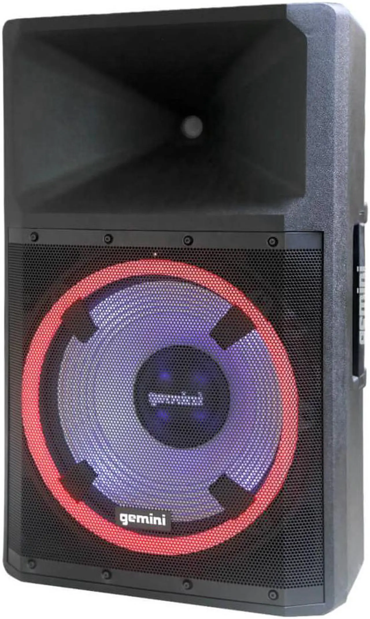 Alt view image 4 of 20 - Gemini GSP-L2200PK Unleash the Ultimate 15" Bluetooth Party Speaker with Dynamic LED Lights, Built in Media Player, and Included Microphone and Speaker Stand