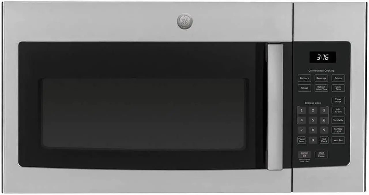 Alt view image 3 of 6 - GE Over-the-Range Microwave Oven 1.6 cu. ft, Stainless Steel Finish JVM3160RFSS