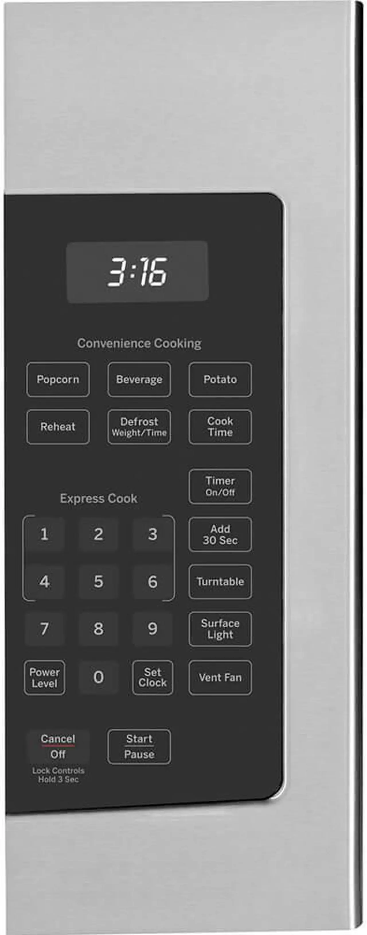 Alt view image 4 of 6 - GE Over-the-Range Microwave Oven 1.6 cu. ft, Stainless Steel Finish JVM3160RFSS