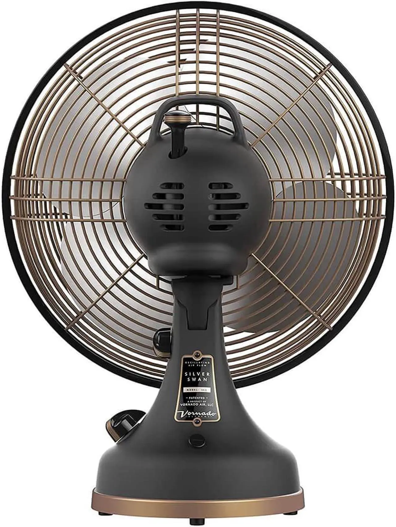 Alt view image 3 of 5 - Vornado SILVERSWANGC Silver Swan Alchemy Table Top Oscillating Fan - Gunmetal