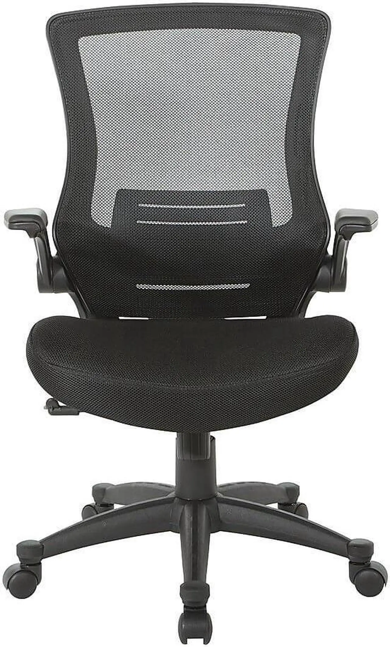 Main image of Office Star  EM60926P3M Screen Back Manager Chair with Mesh Seat - Black/Silver