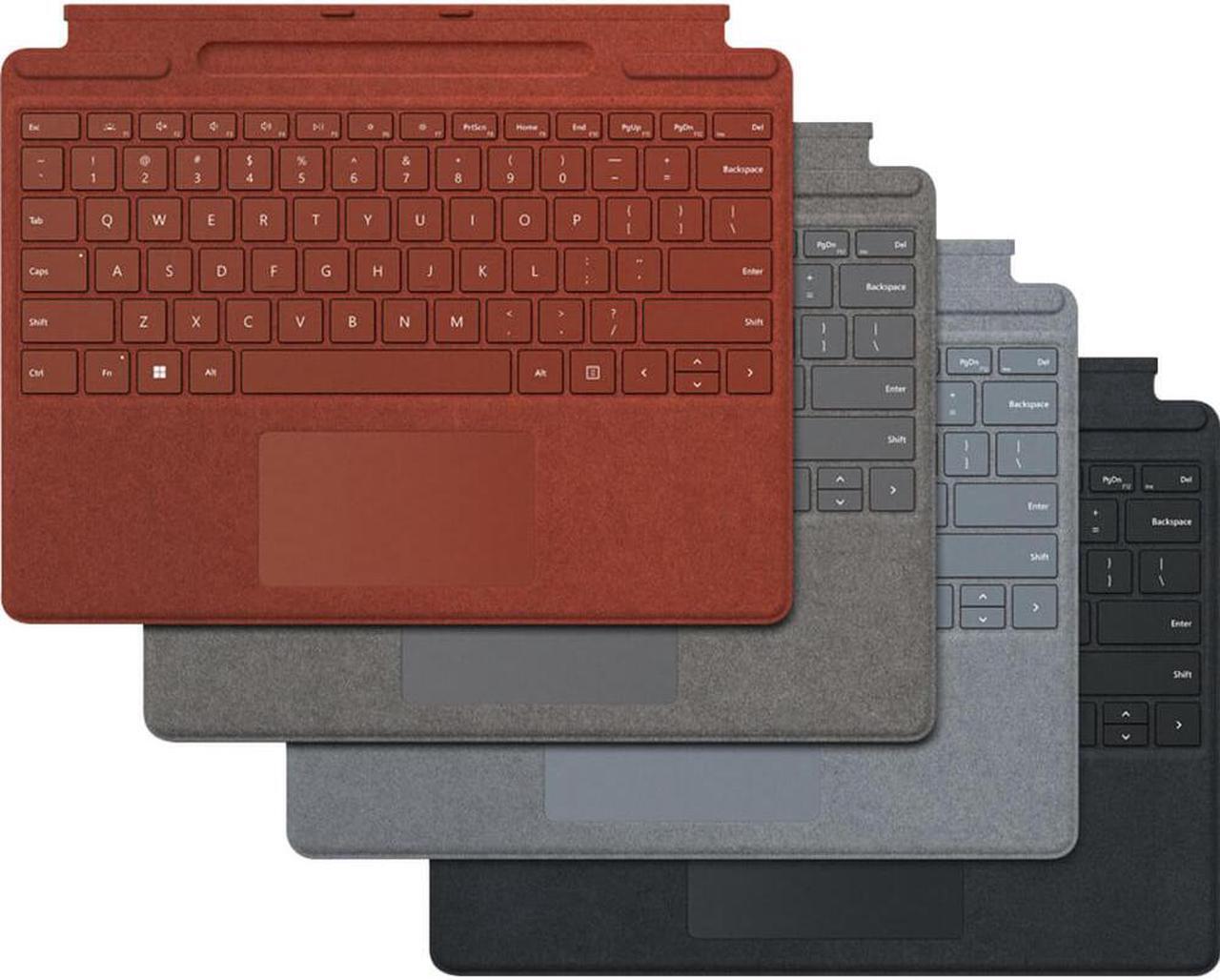 Alt view image 4 of 13 - Microsoft 8XA-00001 Surface Pro Signature Keyboard Black