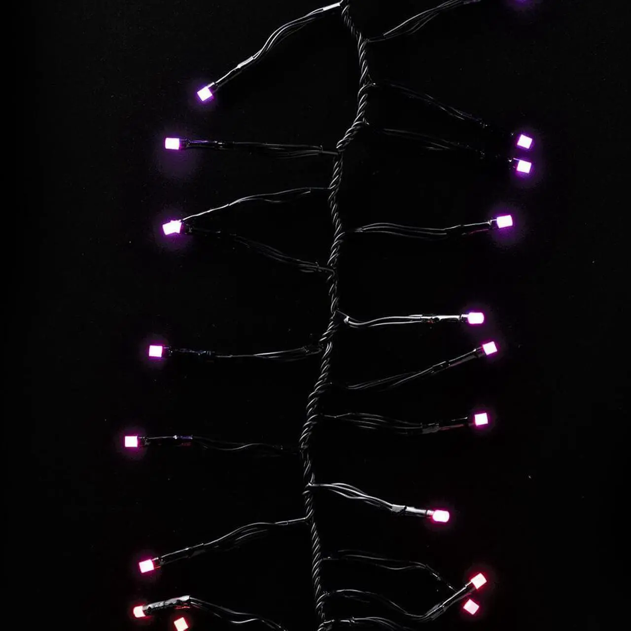 Alt view image 9 of 15 - Twinkly Cluster App-Controlled Smart LED Christmas Lights 400 Multicolor RGB