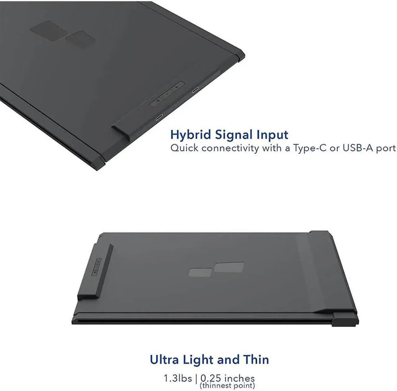 Alt view image 15 of 20 - Mobile Pixels DUEX Plus 13.3" 16:9 FHD Portable Laptop LCD Monitor, Deep Gray