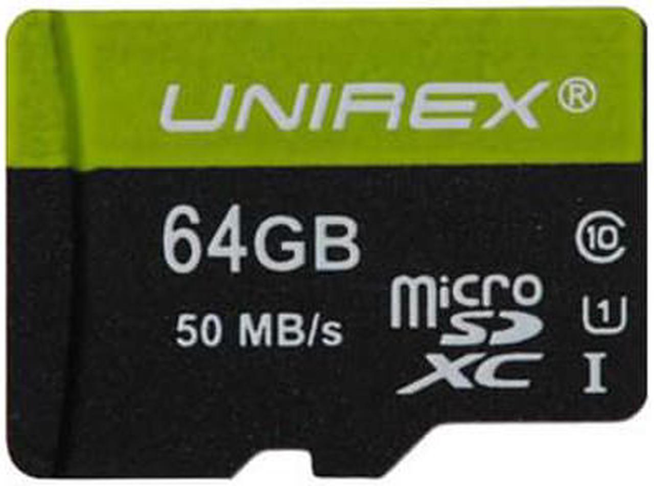 Alt view image 2 of 2 - Unirex UMS645MUHS1 64GB microSDHC Card