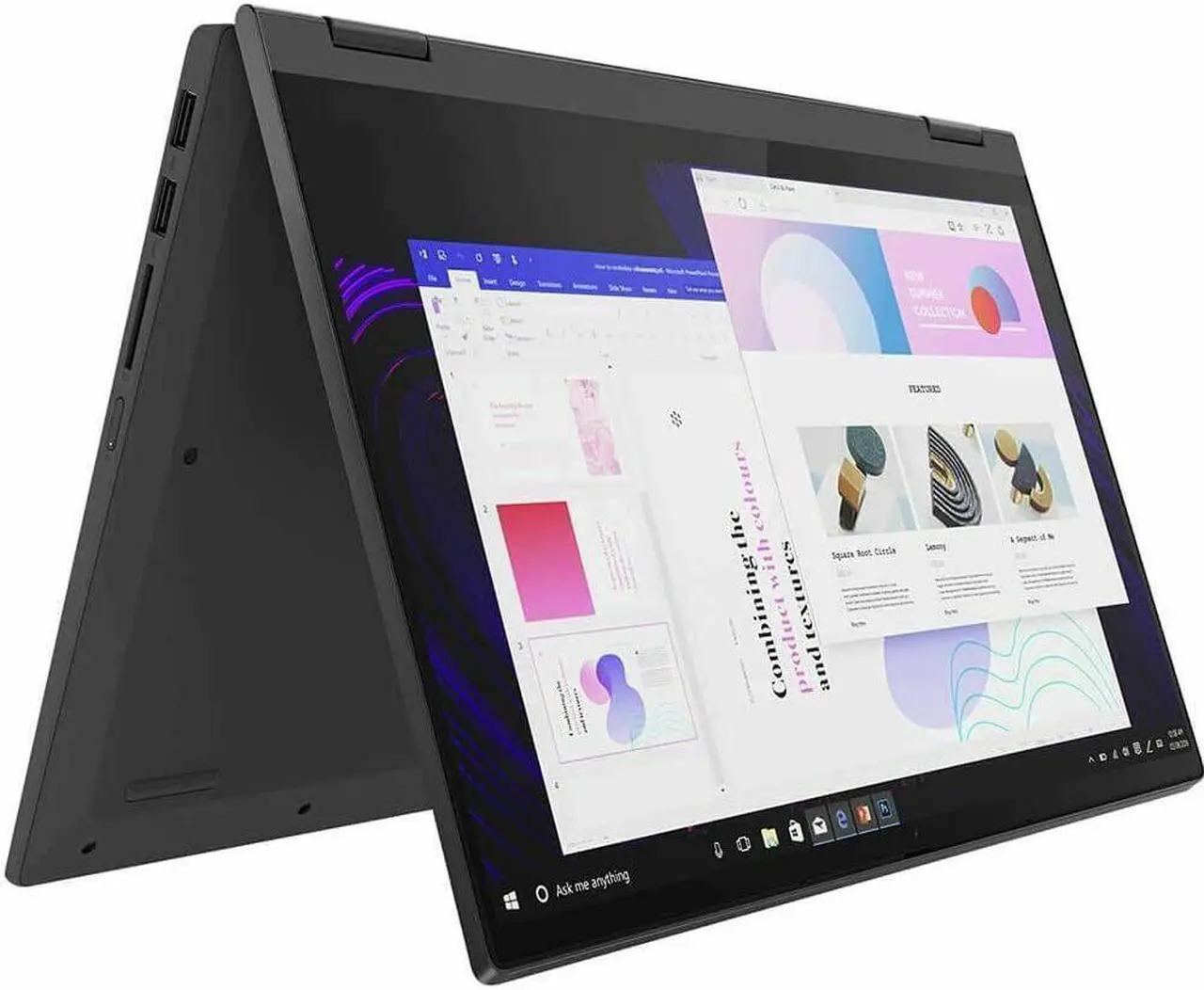Alt view image 3 of 20 - Lenovo IdeaPad Flex 5 14" 2-in-1 Touchscreen Laptop Intel Core i3-1005G1 8GB RAM 256GB SSD Graphite Grey