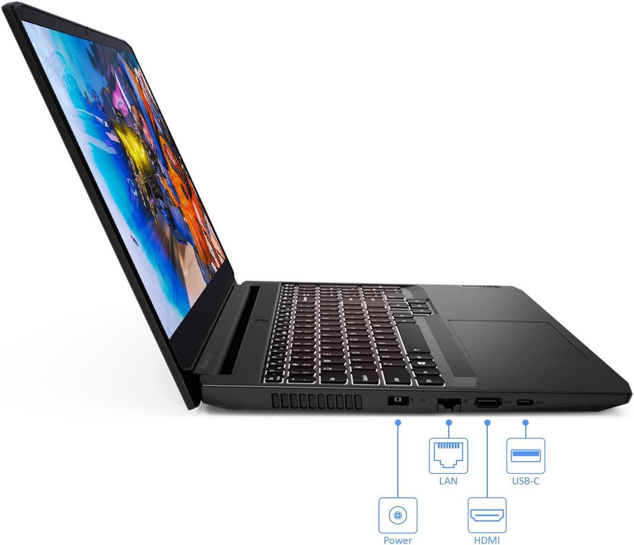 Alt view image 5 of 7 - Lenovo IdeaPad 3i Gaming Laptop, 15.6" 120Hz FHD Display, Intel Core i5-11300H Upto 4.4GHz, 16GB RAM, 2TB NVMe SSD, NVIDIA GeForce GTX 1650, HDMI, Wi-Fi, Bluetooth, Windows 11 Pro