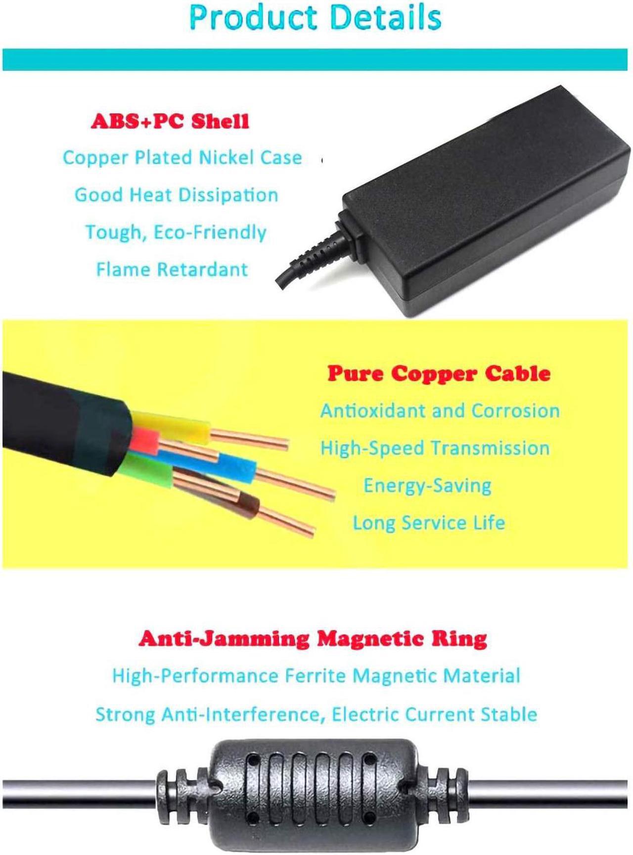 Alt view image 4 of 7 - LA65NS2-01 Docking Station School Chromebook Charger for Dell Chromebook 11 3180 3189 3120 Inspiron 3521 3520 3531 3537 5447 5548 15R 5521 5537 5520 Latitude E7240 E7270 Laptop AC Adapter Power Supply