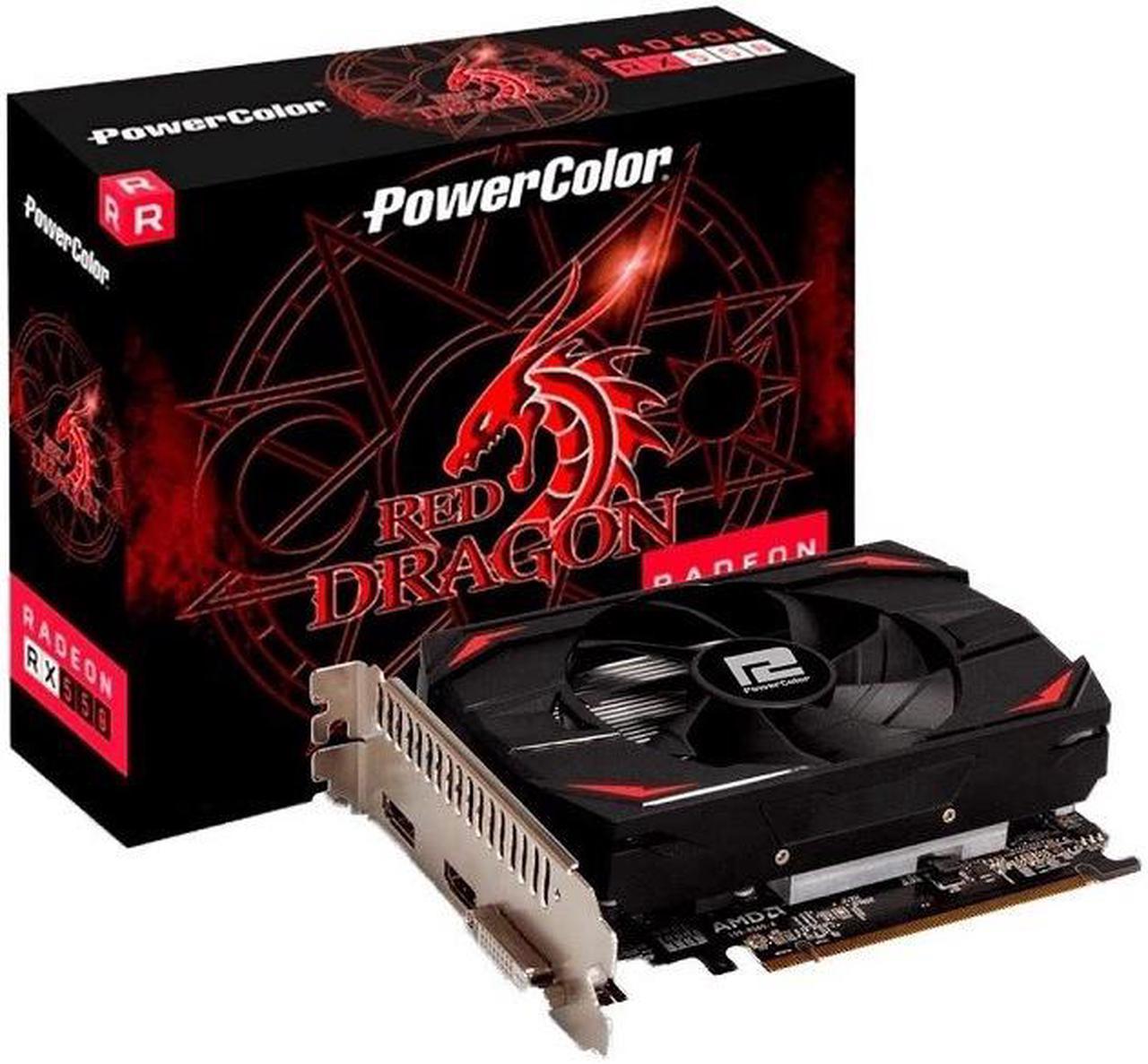 PowerColor Red Dragon RX 550 4GB GDDR5 Graphics Card (AXRX-550-4GBD5-DH)