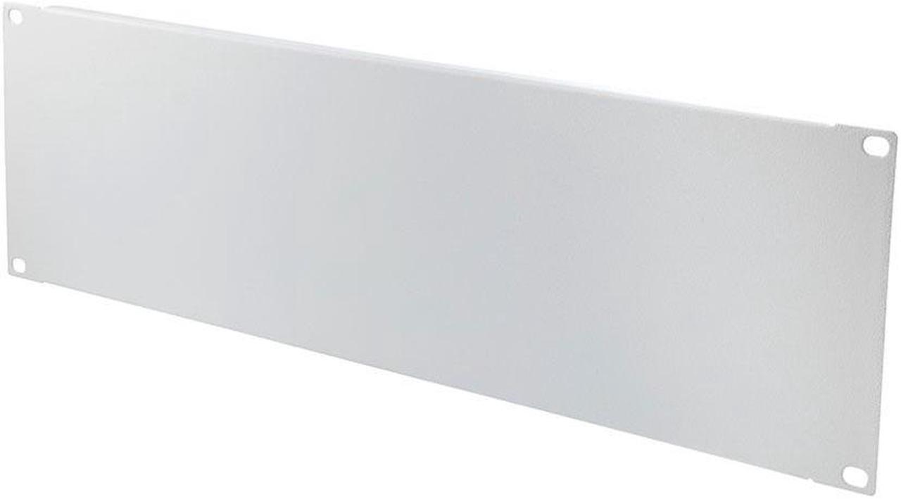 Main image of NavePoint 19 Inch Solid Blank Panel 3U- RAL9003, Signal White