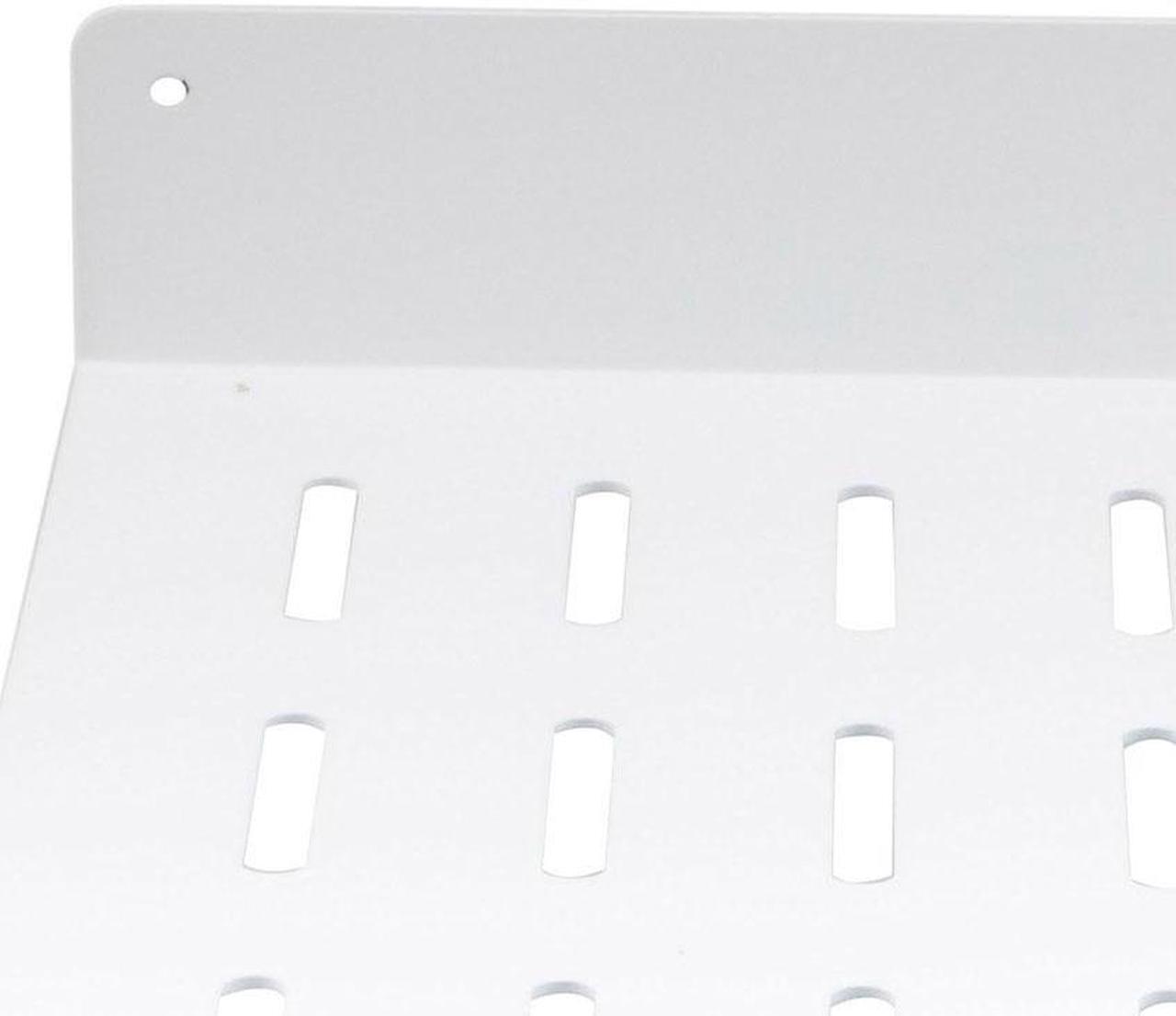 Alt view image 2 of 4 - NavePoint 19 Inch Cantilever Shelf 1U with 8" Depth- RAL9003, Signal White