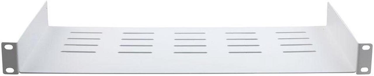 Alt view image 3 of 4 - NavePoint 19 Inch Cantilever Shelf 1U with 8" Depth- RAL9003, Signal White