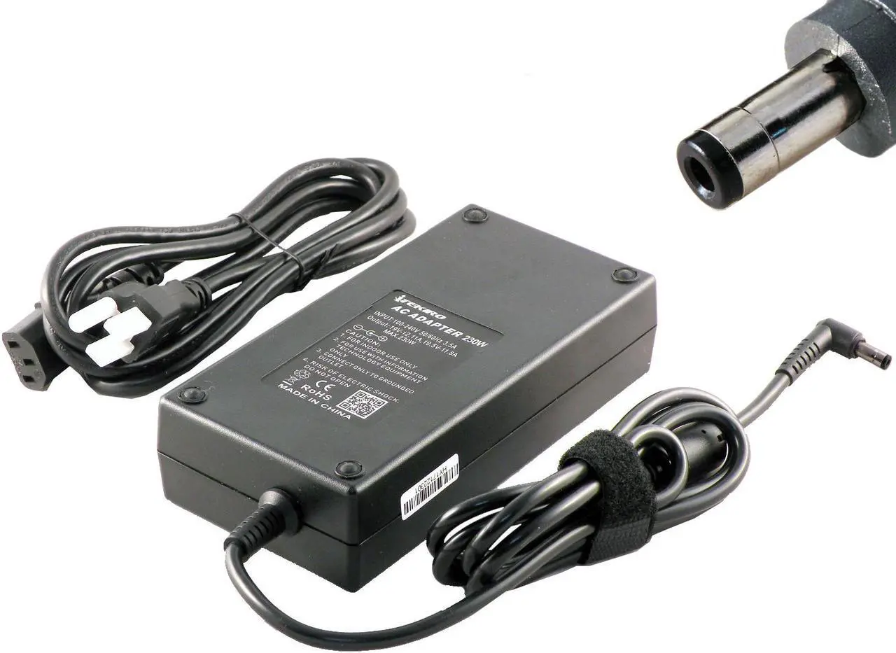 Alt view image 2 of 6 - iTEKIRO 230W AC Adapter for Gigabyte Aero 15 OLED SA, Aero 15 OLED SA-7US5020SH OLED SA-7US5130SH, Aero 15 OLED SB SB-8US5130SH, Aero 15 OLED WA WA-7US5130SP, Aero 15 OLED WB WB-8US5130SP
