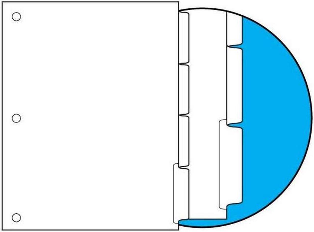 Main image of 90#, 1/4 Cut Blank Indexes, Clear Copier Mylar on Tab, Single Reverse Collated (Backward), 3 HP (Carton of 1240 Tabs)