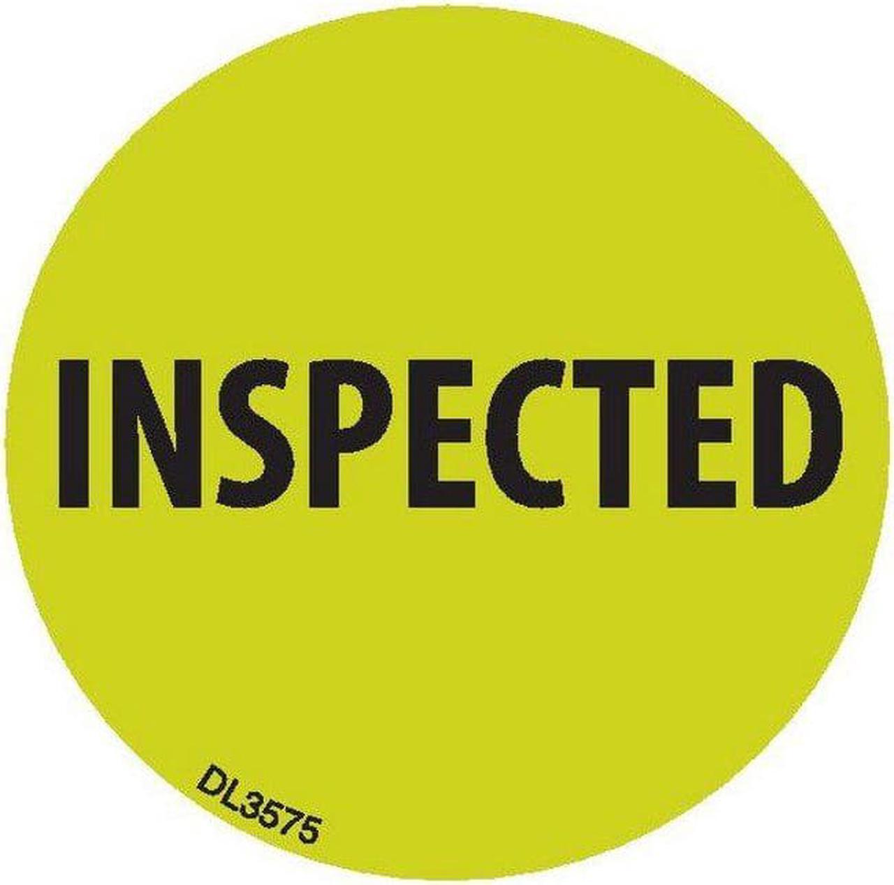 Main image of 2" diameter Inspected labels (500 per Roll)