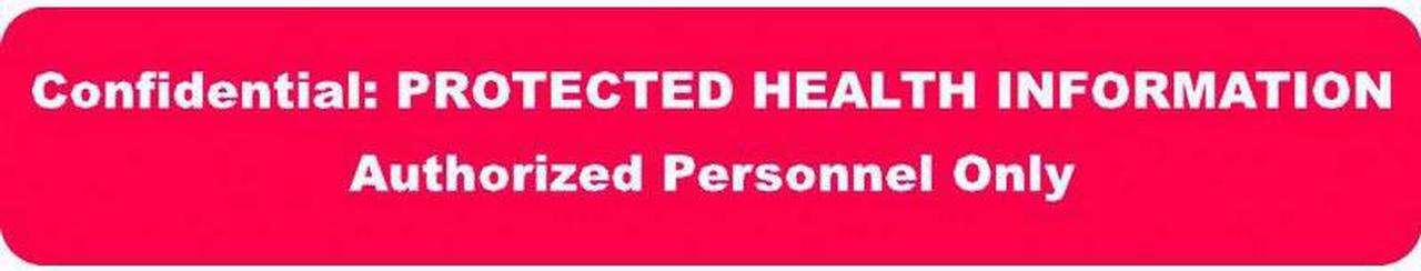 Main image of HIPAA Labels, Confidential: PROTECTED HEALTH INFORMATION Authorized Personnel Only , Red, 5-1/2" x 1" (Roll of 100)