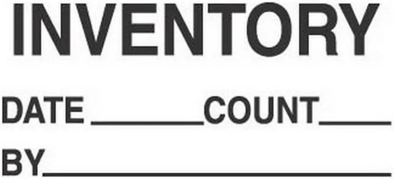 Main image of 3" x 5" Inventory Date ____ Count ___ By ____ Labels (500 per Roll)