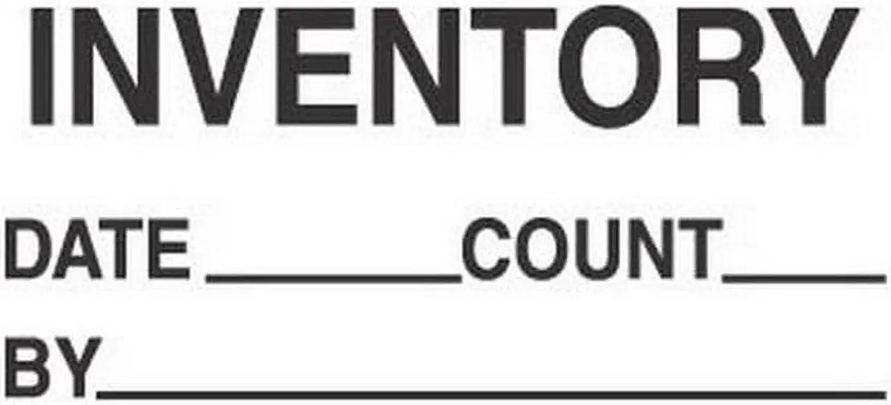 Main image of 1-3/8" x 2" Inventory Date ____ Count ___ By ____ Labels (500 per Roll)