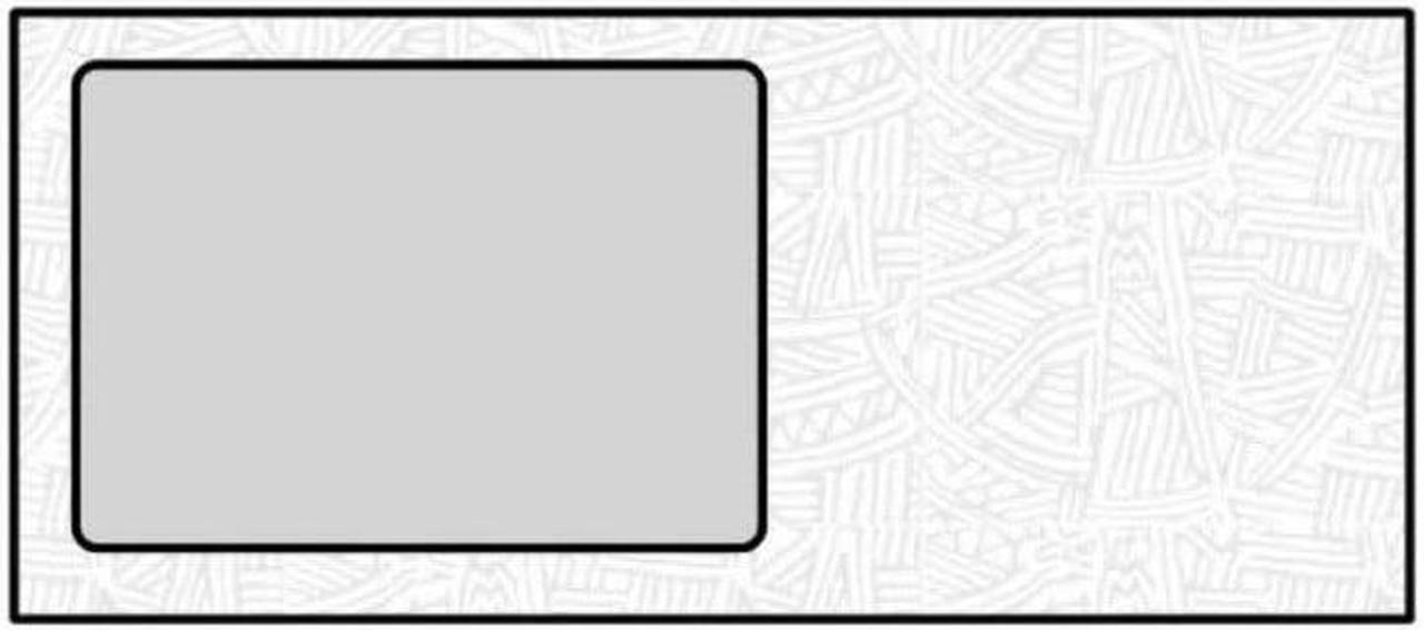Main image of #10 All Purpose Poly Window Envelopes, 4-1/8" x 9-1/2", 24#, White, Side Seams, Black Wesco Inside Tint (Box of 500)