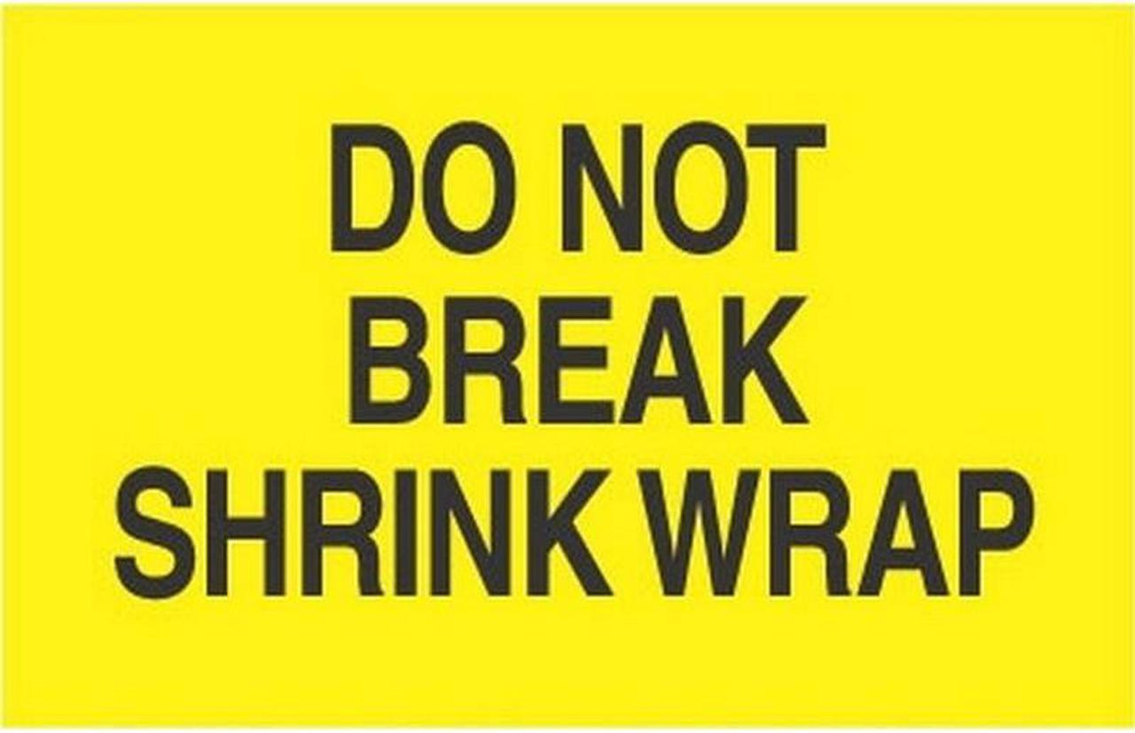 Main image of 2" x 3" Do Not Break Shrink Wrap Labels (500 per Roll)