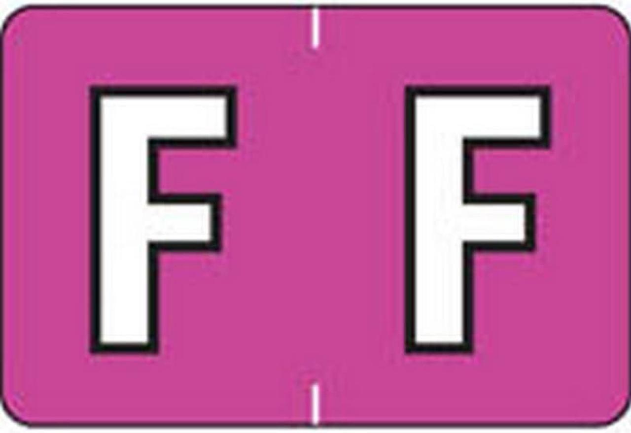 Main image of Colwell Compatible Alpha "F" Labels, Polylaminated Stock, 1" X 1-1/2" Individual Letters - Pack of 225