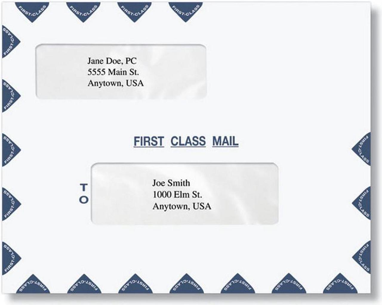 Main image of Landscape Envelope for Ultra Tax Only, Moisture Seal, Double Window, 9-1/2" x 12", Pack of 50