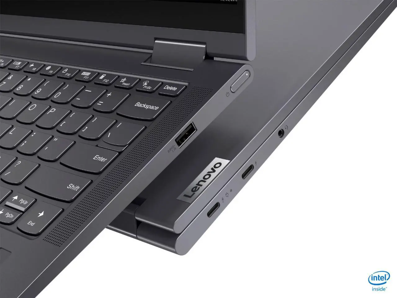 Alt view image 3 of 4 - Lenovo Yoga 7i 2-in-1 14" Touch Screen Laptop Intel Evo Platform Core i7-1165g7, 12GB Memory, 512GB Solid State Drive Slate, Backlit Keyboard, Bluetooth, Webcam, Slate Grey - 82BH0002US