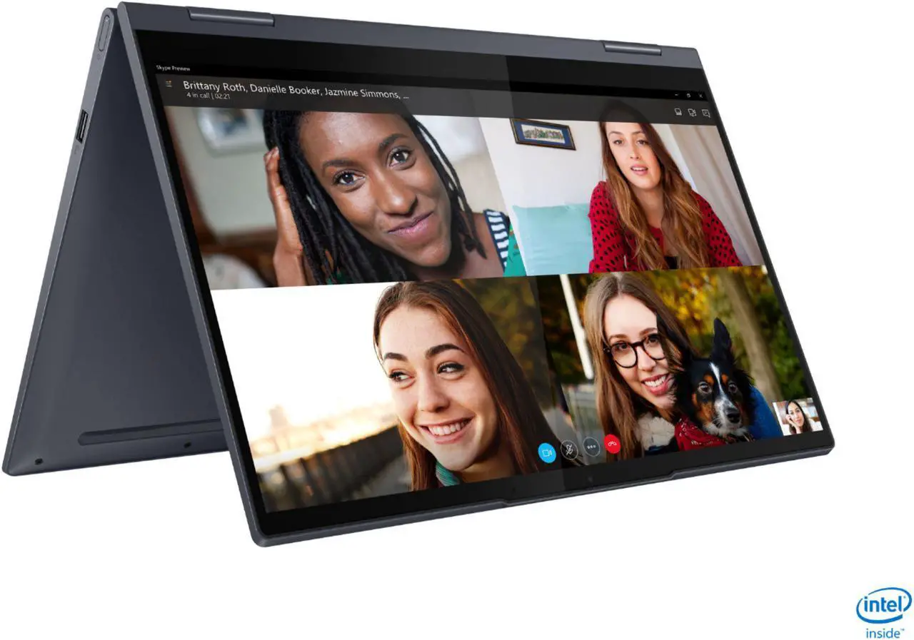 Main image of Lenovo Yoga 7i 2-in-1 14" Touch Screen Laptop Intel Evo Platform Core i7-1165g7, 12GB Memory, 512GB Solid State Drive Slate, Backlit Keyboard, Bluetooth, Webcam, Slate Grey - 82BH0002US